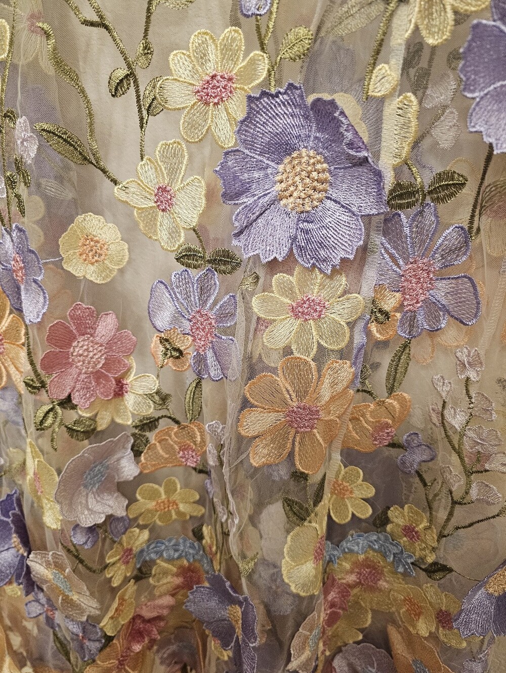 Floral Whisper Sheer Duster Woman - Picture 7 of 11